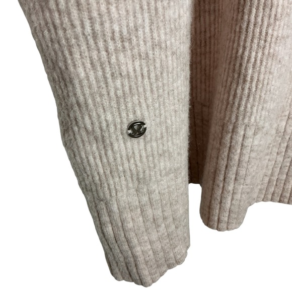 Lululemon Small Restful Intention Sweater Pink Bliss Long Line Sweater Pockets - Picture 3 of 9